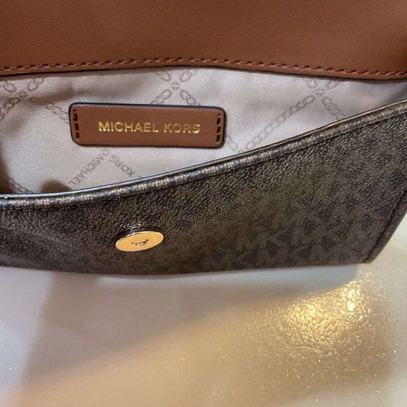 Michael Kors Maisie Large Pebbled Leather 3-in-1 Tote Bag Brown NWT - Picture 7 of 13